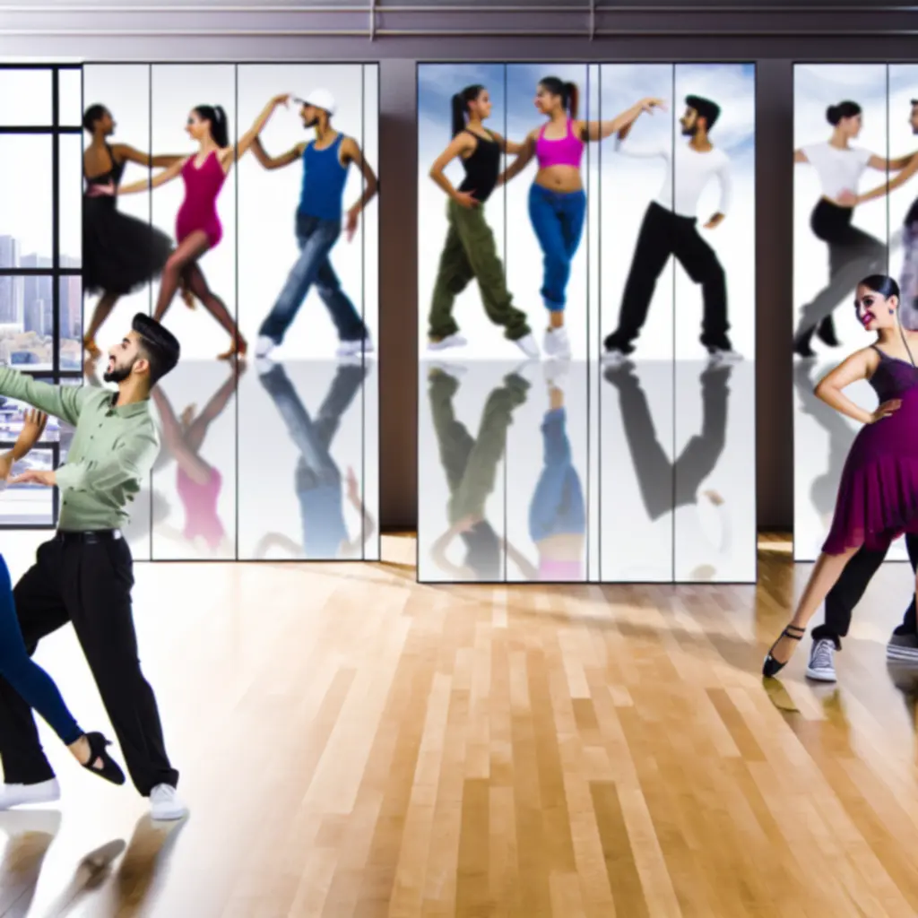 Diverse dansstijlen: ballroom, Latin, hiphop en contemporary
