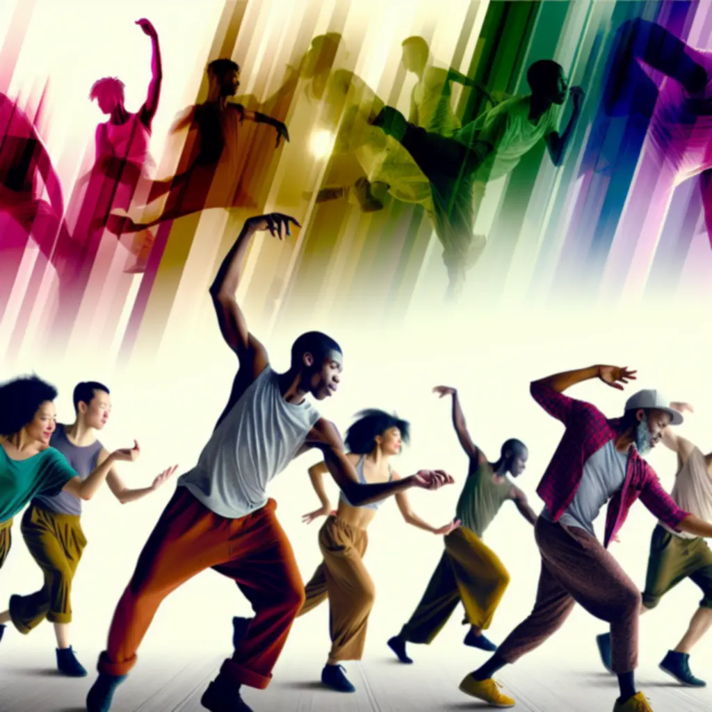 Danser drukt emotie uit met krachtige beweging