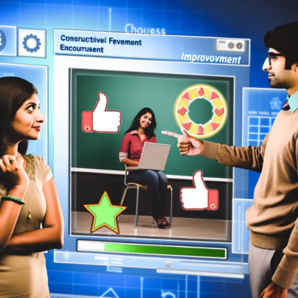 Docent geeft persoonlijke feedback op techniek