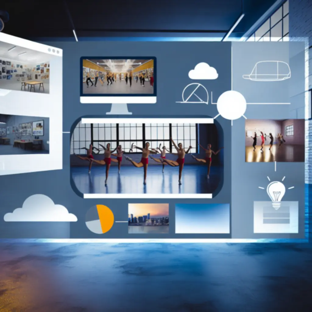 Collage van BeginNuNL producties: campagne-stills, UX-mockups en podiumbeelden