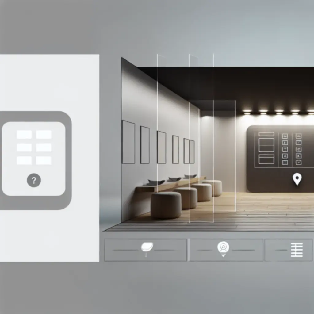 Mobiele telefoon met eenvoudig boekingsscherm